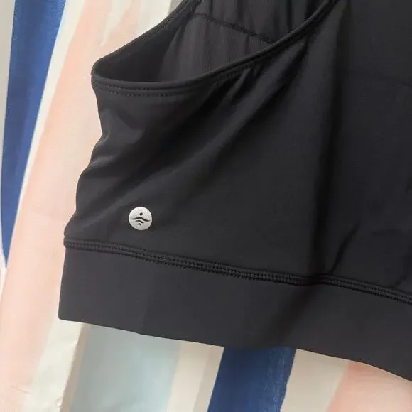 Halara SoftlyZero QuickDry Polo Collar V Neck Racerback Cropped Tennis Tank Top - Picture 10 of 13